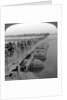 Machine gun section and infantry crossing a pontoon bridge, World War I by Realistic Travels Publishers