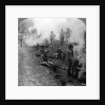 Early morning camp fires and breakfast, Persian Gulf, World War I by Realistic Travels Publishers