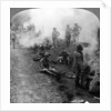 Early morning camp fires and breakfast, Persian Gulf, World War I by Realistic Travels Publishers