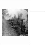 Early morning camp fires and breakfast, Persian Gulf, World War I by Realistic Travels Publishers