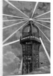 The electric light on top of the Eiffel Tower, Paris by Anonymous