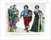 Peasants, a gentleman and a lady by Anonymous