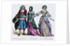 People in the fashions of 1665, and a lady of the court by Tamisier