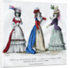 Circassian dress, 1796, English dress, 1789, and caraco housecoat by Anonymous