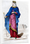 Frankish woman of the time of the Carolingians, 890-900 by Anonymous