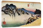 'Sakanoshita: The Throwing-Away-the-Brush Peak', 1830s by Anonymous