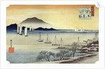 Yabase No Kihan. Fishing Boats Returning to Yabase by Anonymous