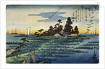 'Haneda No Rakugan' ('Geese Flying Home at Haneda'), 1830s by Anonymous
