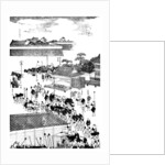 Feudal chief's procession entering the shogun's palace, Japan by Anonymous