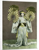 Girl performing a fan dance, Japan by Anonymous