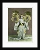 Girl performing a fan dance, Japan by Anonymous