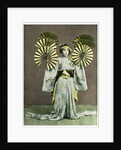 Girl performing a fan dance, Japan by Anonymous