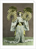 Girl performing a fan dance, Japan by Anonymous