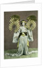 Girl performing a fan dance, Japan by Anonymous
