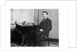 Thomas Alva Edison, American inventor, with his phonograph by Anonymous