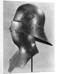 Visored sallet and bevor by Anonymous