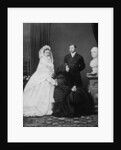 Queen Victoria with the Prince and Princess of Wales on the day of their marriage by Anonymous