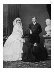 Queen Victoria with the Prince and Princess of Wales on the day of their marriage by Anonymous