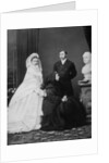 Queen Victoria with the Prince and Princess of Wales on the day of their marriage by Anonymous