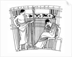 The Loom of Penelope, from the Chuisi Vase, Etruscan, c400 BC by Anonymous