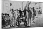 Drill with a light gun on board HMS Camperdown by Gregory & Co