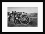 Gunners of field artillery drilling with a 12 pounder by Gregory & Co