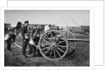 Gunners of field artillery drilling with a 12 pounder by Gregory & Co