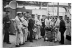 Issuing rum on board HMS Royal Sovereign by W Gregory