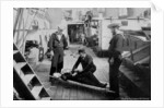 Ambulance drill on board the cruiser HMS Tartar by W Gregory