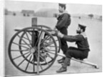 Royal Navy Maxim gun practice at Whale island, Portsmouth, Hampshire by Gregory & Co