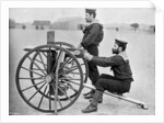 Royal Navy Maxim gun practice at Whale island, Portsmouth, Hampshire by Gregory & Co