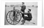 Royal Navy Maxim gun practice at Whale island, Portsmouth, Hampshire by Gregory & Co