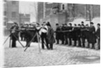 Army reserve men at musketry drill at the Tower of London by W Gregory