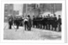 Army reserve men at musketry drill at the Tower of London by W Gregory