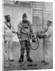 A diver from the battleship HMS Camperdown in his diver's dress by Gregory & Co