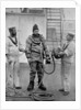 A diver from the battleship HMS Camperdown in his diver's dress by Gregory & Co
