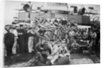 Engine room ratings on board HMS Majestic by Gregory & Co