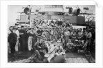 Engine room ratings on board HMS Majestic by Gregory & Co