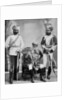 Three of the chief officers of the household troops of the Nizam of Hyderabad, India by Platin Portrait Studios