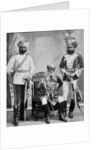 Three of the chief officers of the household troops of the Nizam of Hyderabad, India by Platin Portrait Studios