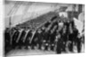 A marching out battalion parade on board the training ship HMS Lion by WM Crockett