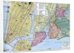 Map of New York City, USA by Anonymous