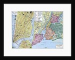 Map of New York City, USA by Anonymous
