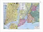 Map of New York City, USA by Anonymous