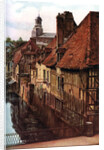 Timber houses by the Pont de Caen in Caudebec-en-Caux, Normandy, France by Anonymous