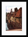 Timber houses by the Pont de Caen in Caudebec-en-Caux, Normandy, France by Anonymous