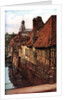 Timber houses by the Pont de Caen in Caudebec-en-Caux, Normandy, France by Anonymous