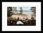 Karelians having tea by a river, near Archangel, Russia by Anonymous