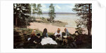Karelians having tea by a river, near Archangel, Russia by Anonymous