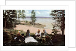 Karelians having tea by a river, near Archangel, Russia by Anonymous